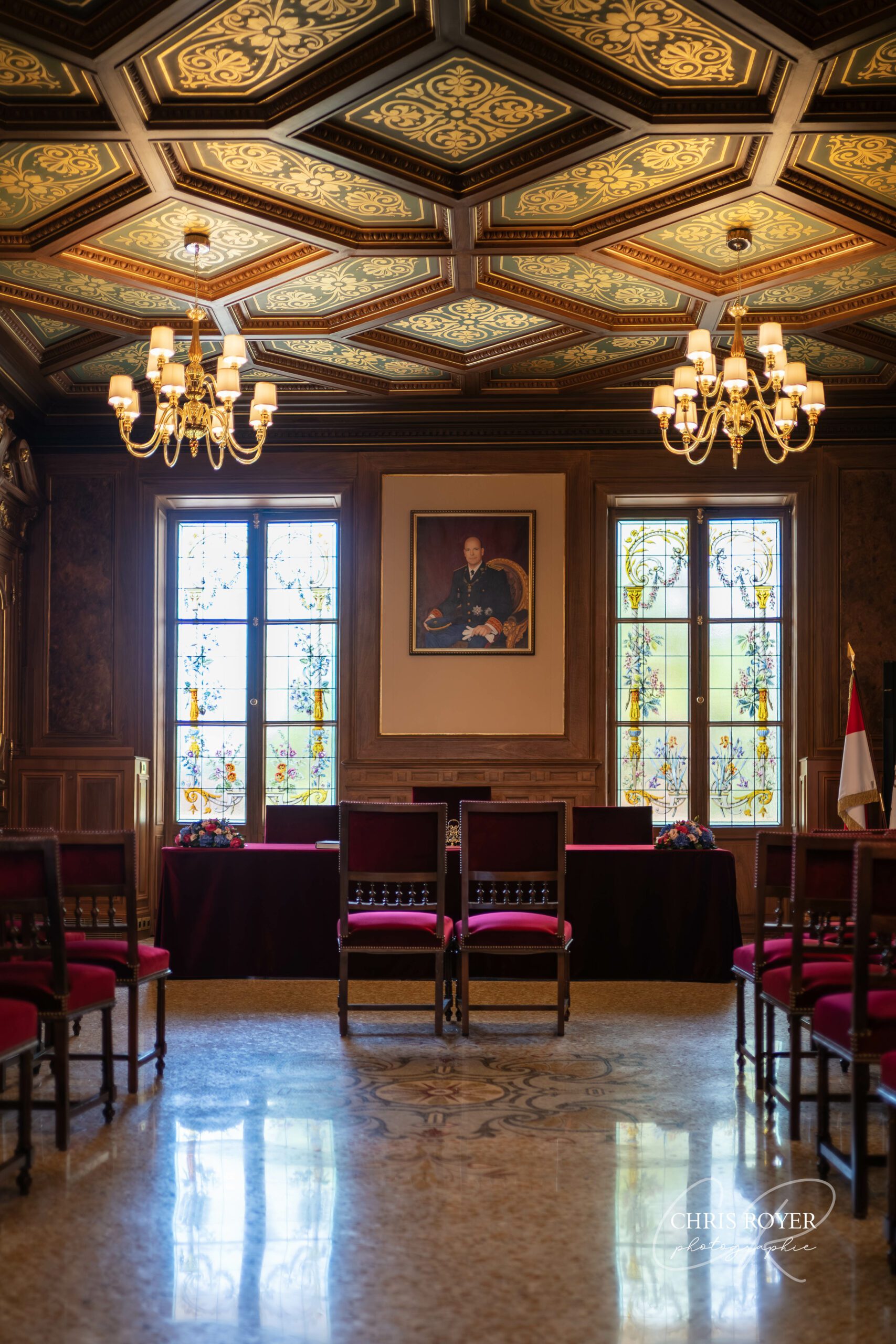 Façade de la Mairie de Monaco, lieu emblématique des cérémonies de mariage à Monaco